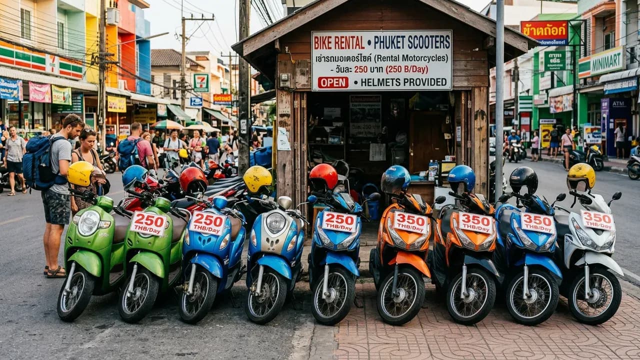 Renting a Motorcycle or Scooter in Thailand