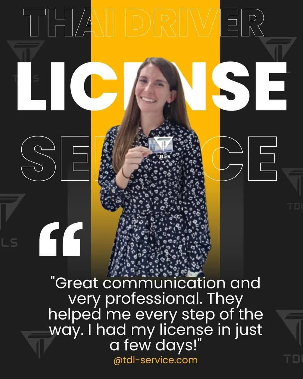 Client review: Great communication and very professional. License in just a few days!